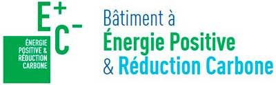 Logo Bâtiment à énergie positive & réduction carbone
