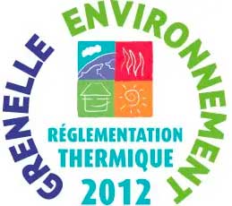 Logo Grenelle environnement - règlementation thermique 2012
